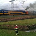 brand, trein, NS, breukelen, Abcoude