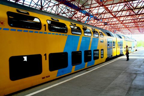 Trein, NS, station, Almere