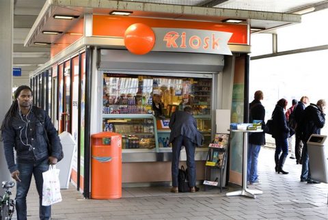Kiosk, station, Leiden