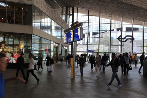 Reizigers, station, Rotterdam Centraal