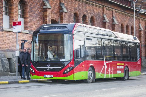 Volvo Electric Hybrid, bus, lijndienst, Stockholm