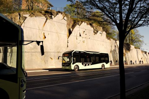 Elektrische bus, Volvo, Gothenburg, Zweden