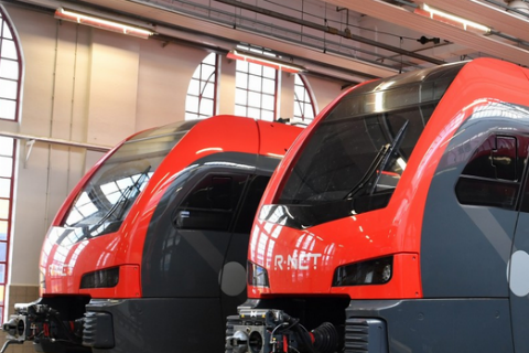 Deze R-net-treinen gaan op het spoortraject Alphen aan de Rijn-Gouda rijden