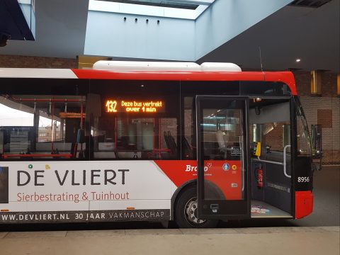 Interactieve informatie op bus Arriva in Breda