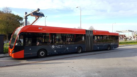 Elektrische bus van EBS in concessie Waterland (Edam)