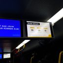 Drukte-indicator, U-OV, scherm in bus