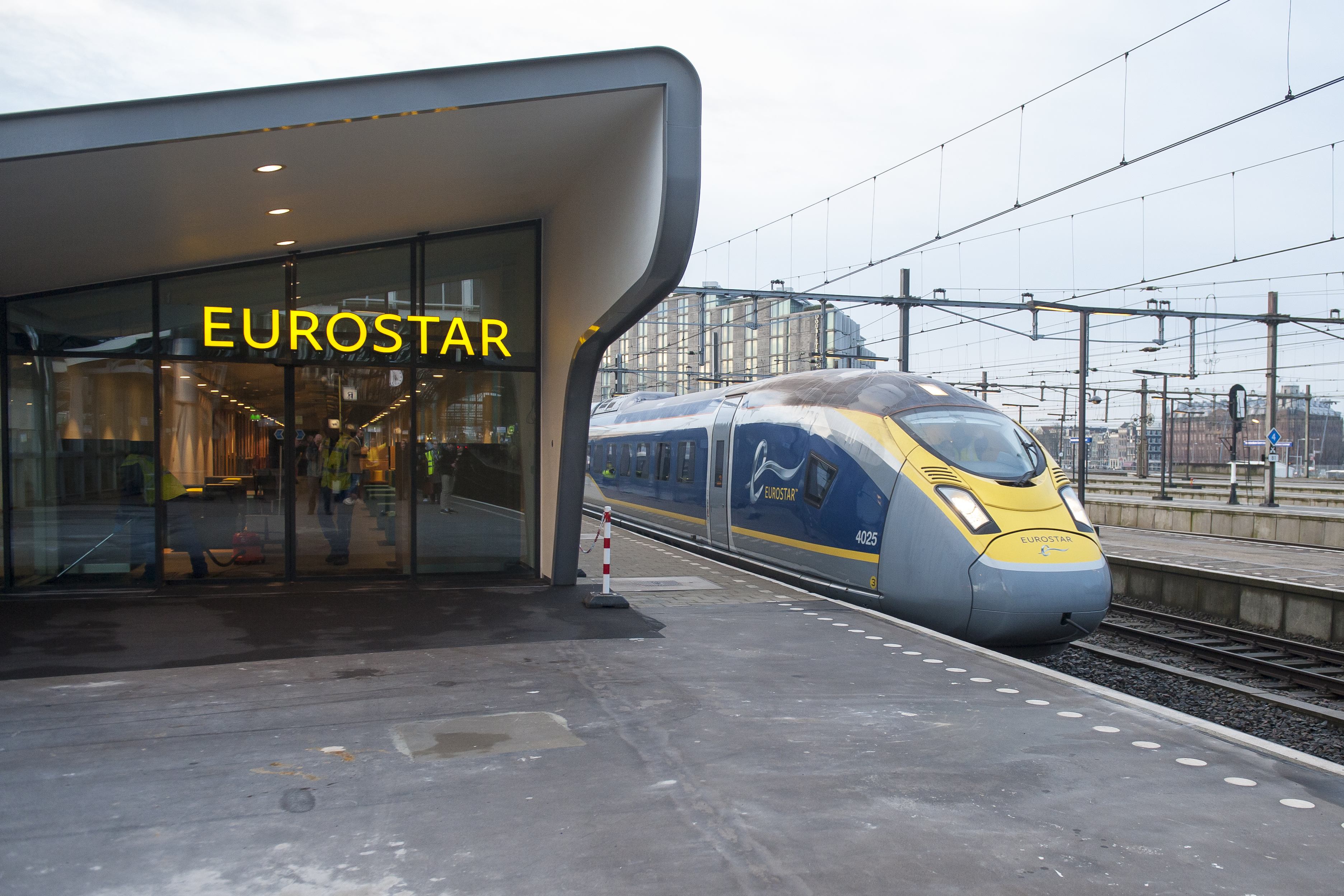 Eurostar op Rotterdam Centraal (foto: NS)