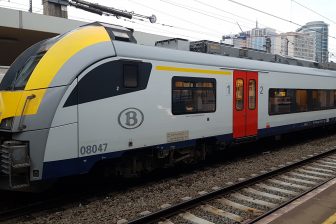 NMBS-trein op station Brussel