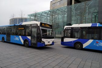Arriva-bussen in Leeuwarden, Friesland
