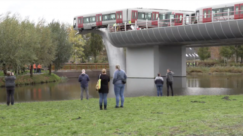 Ongeluk metro Spijkenisse (bron: SpoorPro TV)