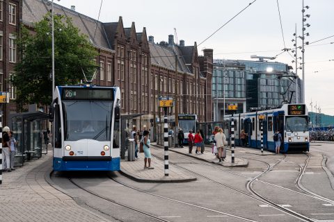 Trams GVB in Amsterdam (foto: Ge Dubbelman)