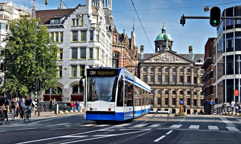 Trams GVB in Amsterdam (foto: Jolanda Fisser)
