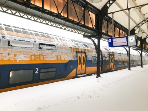 Station Nijmegen sneeuw (foto: NS)