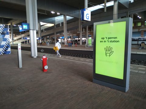 Station Breda in coronatijd