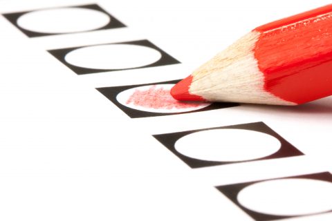 Verkiezingen rood potlood (foto: iStock/IJdema)