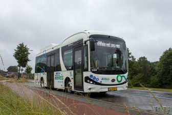 8,8 meter-bus BYD Keolis in IJssel-Vecht (foto: Keolis)
