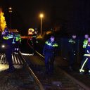 Scooter opzettelijk op spoor gezet in Groningen (foto: Noordernieuws)