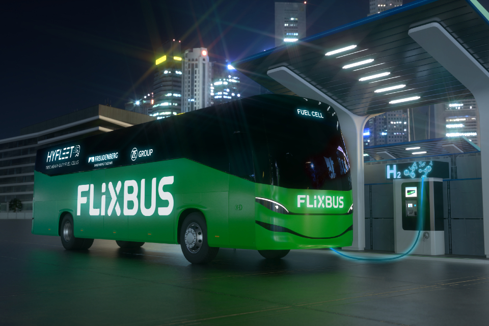 FlixBus brandstofcel. Foto: FlixBus / Freudenberg