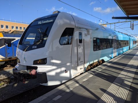 Trein Arriva in Groningen
