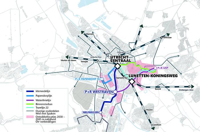Plannen Utrechts OV 2045 (foto: gemeente Utrecht)