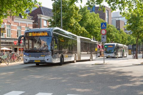 Bussen Qbuzz Groningen. Foto: OV Bureau GD