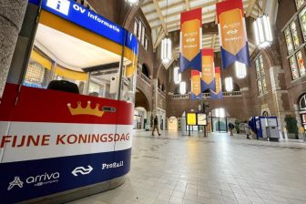 Station Maastricht klaar voor Koningsdag foto: NS