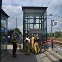 Brandweer bij kapotte stationslift station Meppel. Foto: NOVUM COPYRIGHT PERSBUREAU METER