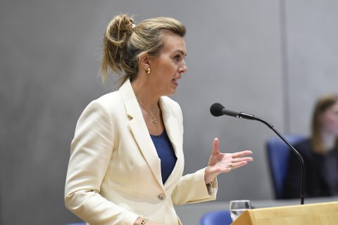 Vivianne Heijnen tijdens een debat in de Tweede Kamer. Foto: ANP /