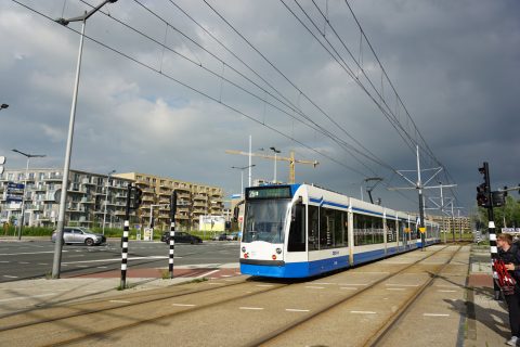 Tram 26 in Amsterdam.
