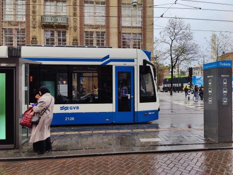 Tram GVB in Amsterdam